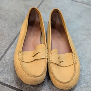 Born Yellow Leather Penny Loafers